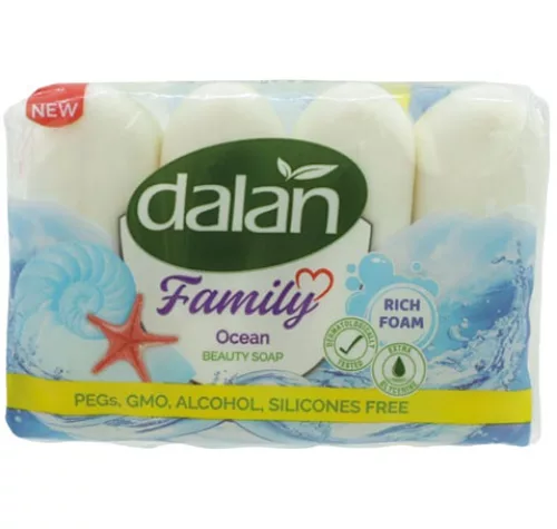 Мыло Dalan Family Beauty Soap Ocean, 75 г × 4 шт (300 г) 