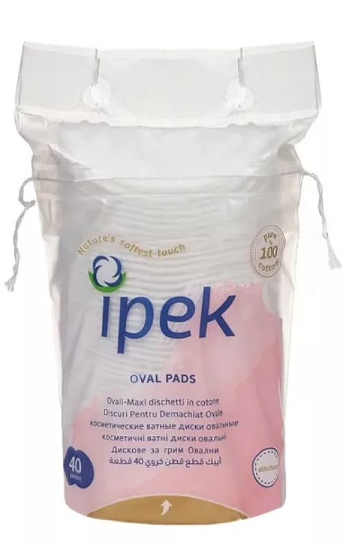Ipek Ватные диски овальные 40 шт