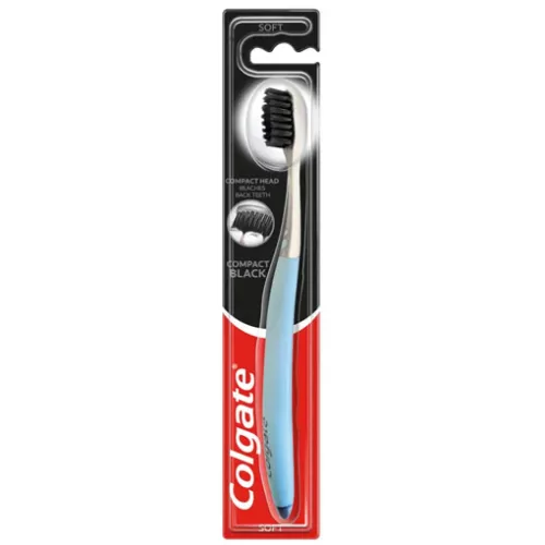 Colgate Compact Black Зубная щётка, мягкая