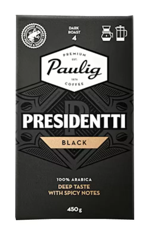Paulig President Фильтр-кофе Black Label 450 г