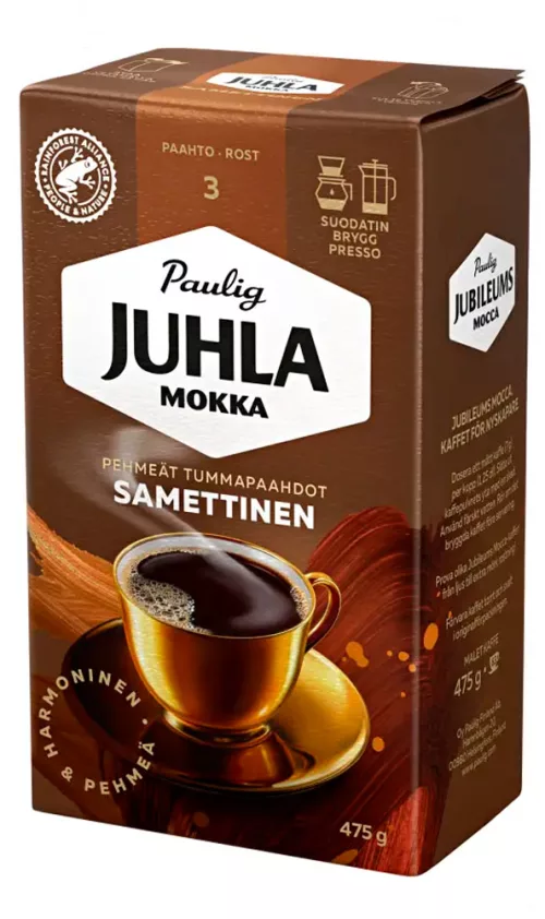 Paulig Juhla Mokka Samettinen кофе молотый 475 г
