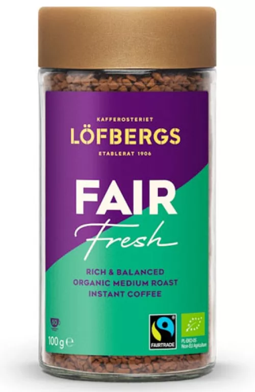 Растворимый кофе Löfbergs Fair Fresh, 100 г, Fair Trade, органический 