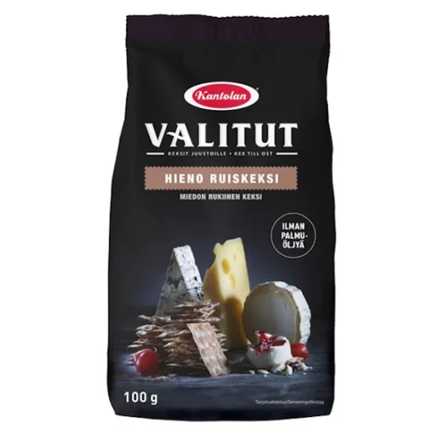 Ржаной крекер Kantolan Valitut, 100 г 
