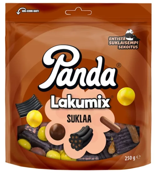 Panda LakuMix — шоколадное ассорти с лакрицей, 250 г 