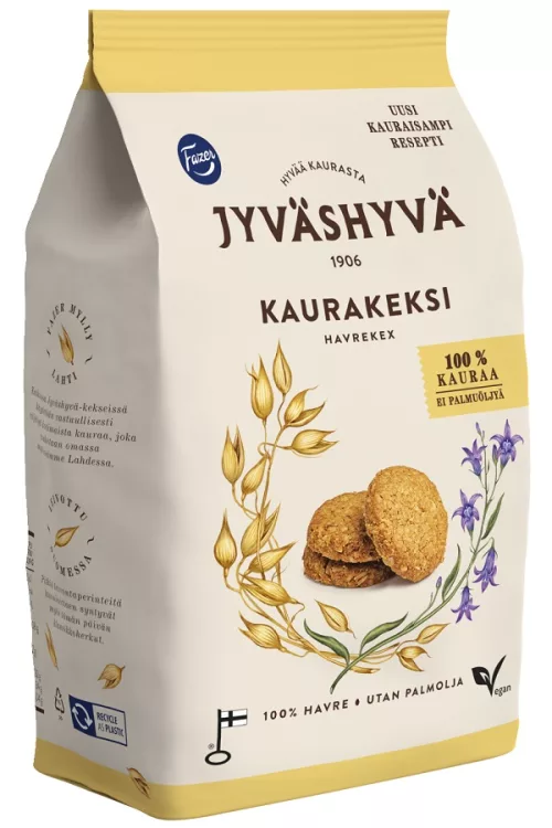 Овсяное печенье Fazer Jyväshyvä 350г 