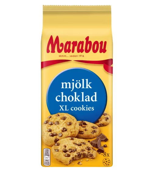 Marabou молочный шоколад с печеньем, 184 г 