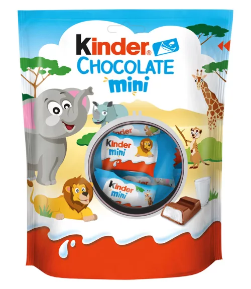 Kinder Chocolate Mini, 120 г, пакет мини-шоколадных батончиков 
