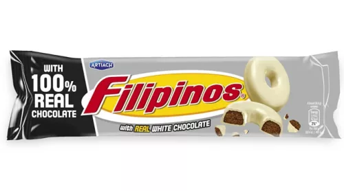 Печенье Filipinos в белом шоколаде, 120 г 