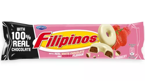 Печенье Filipinos с красными ягодами в белом шоколаде, 118 г 