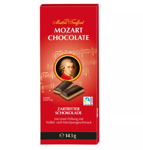 M.T. Mozart Темный шоколад с марципаном 143г
