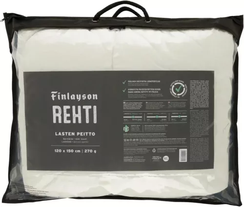 Finlayson Rehti Lasten peitto 120×150 см — детское одеяло для круглогодичного использования 