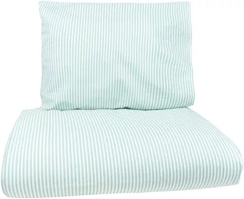 Комплект постельного белья Xtra Lykke 150 x 210 см + 55 x 65 см, зелено-белый 