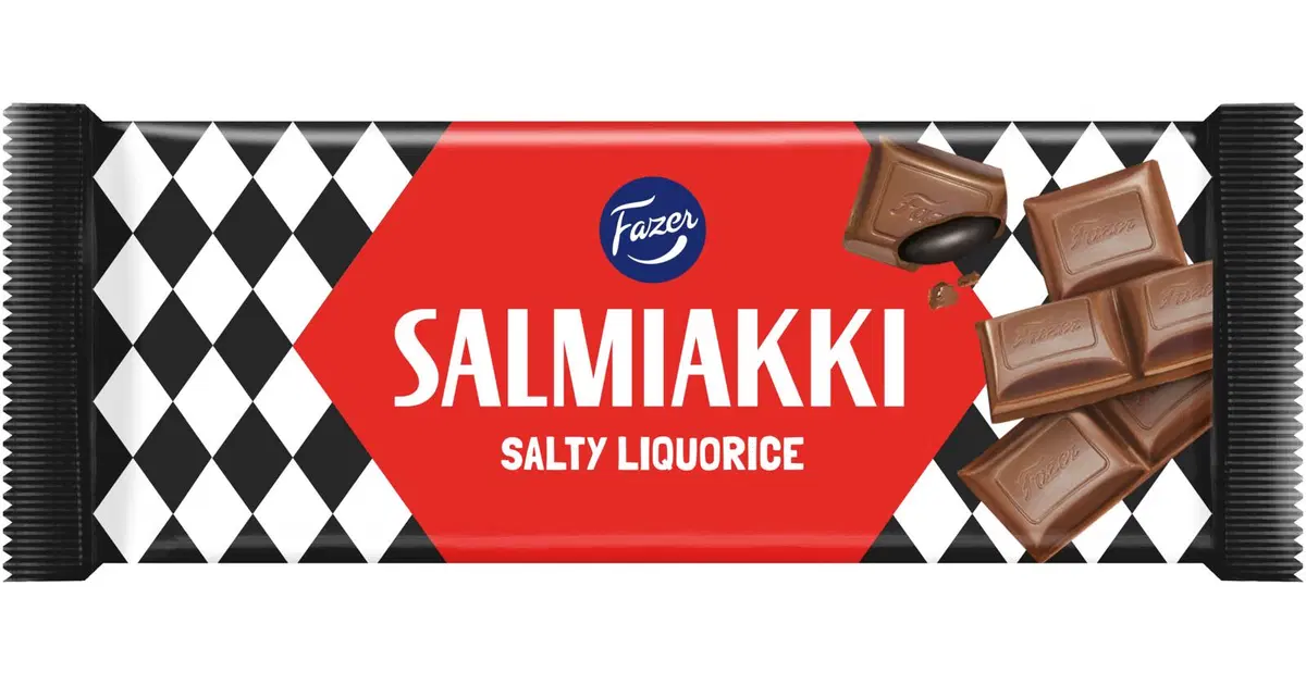 Fazer Salmiakki suklaalevy 100g