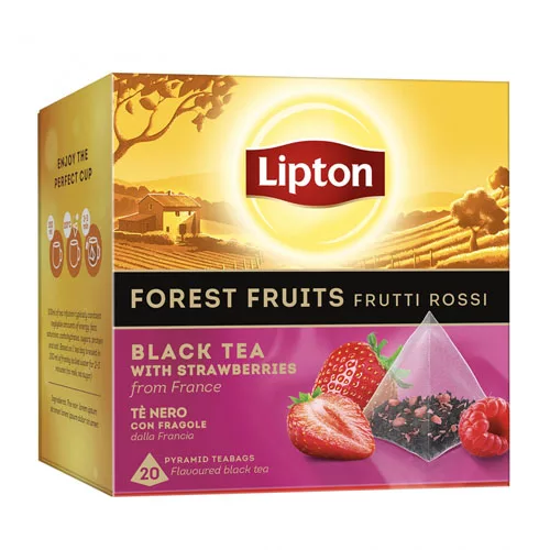 Lipton Пирамидка чайная Лесные фрукты черный чай 20шт /30г