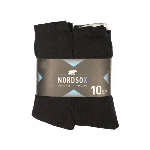 Nordsox Мужские носки черные 10 штук 40-42