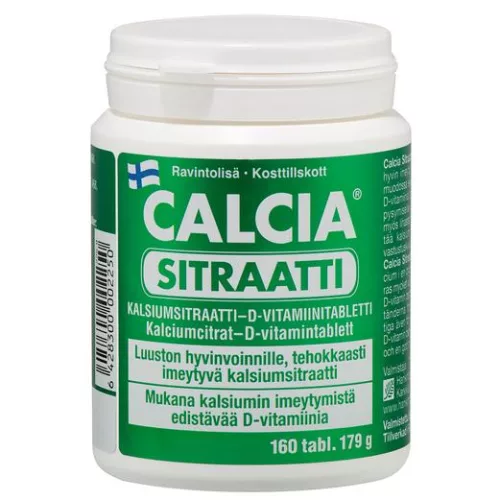 CALCIA sitraatti + витамин D3 179гр 160 таблеток