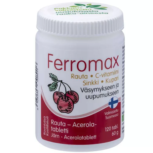 Ferromax Iron +C, цинк, медь 120 таб. 