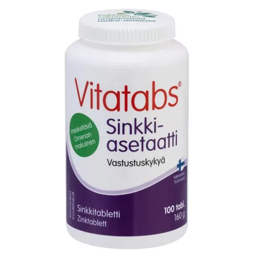 Vitatabs Цинк Ацетат Яблоко 100табл.