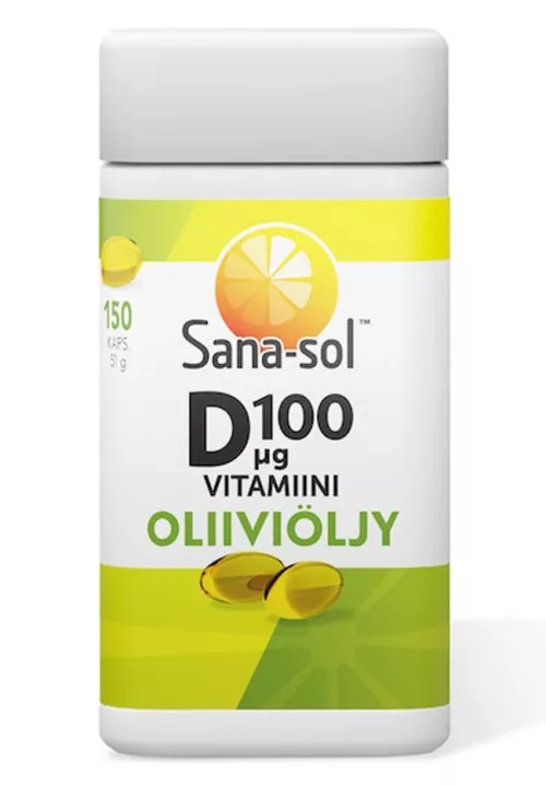 Sana-sol Витамин D 100 мкг Оливковое масло 150 капс/51г 