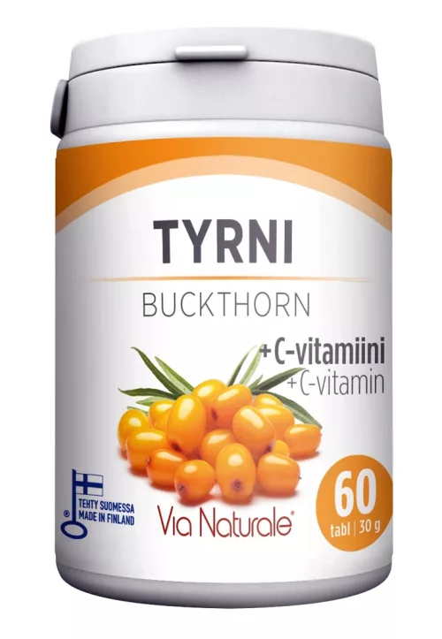 Пищевая добавка с облепихой и витамином С Tyrni Buckthorn, 60 шт