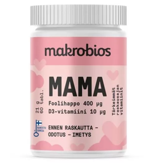 Makrobios Mama Фолиевая кислота + Витамин D 60 табл