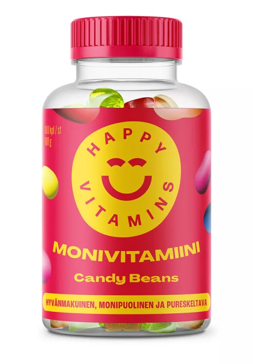 Мультивитаминные конфеты HAPPY VITAMINS Candy Beans, 100 шт. 
