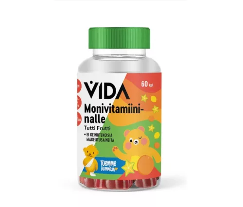 Vida Мультивитаминные мишки Tutti Frutti, 60 шт / 120 г 