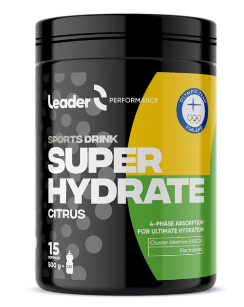 Порошок для спортивного напитка Leader Super Hydrate с цитрусовым вкусом, 500 г 