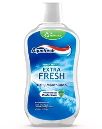 AQUAFRESH ополаскиватель для полости рта свежесть и мята 500 мл 
