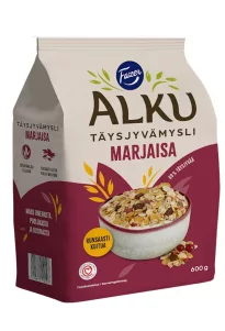 Fazer Alku Мюсли с ягодами и цельнозерновыми злаками, 600 г