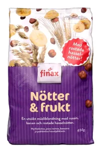 Finax Мюсли с орехами и фруктами, 650 г