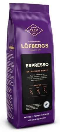 Кофе Löfbergs Espresso Papukahvi, 400 г, RFA  
