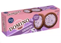 Fazer Domino Fun Lontoo — вафельное печенье с шоколадной глазурью, 120 г 
