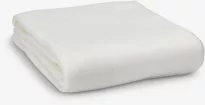JUSK Флисовое одеяло SKOGVIKKE 130x160, белое