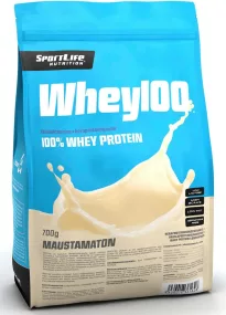 SportLife NutritionSportLife Nutrition Whey100 700g Неароматизированный сывороточный протеиновый порошок 
