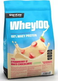 SportLife NutritionПротеиновый порошок SportLife Nutrition Whey100 700 г со вкусом белого шоколада и клубники 
