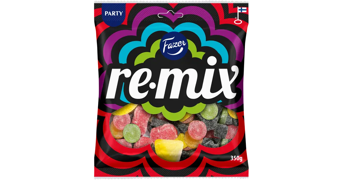 Fazer Remix karkkipussi 350g