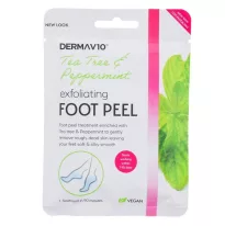 Derma V10 Отшелушивающий пилинг для ног Чайное дерево 1 набор 
