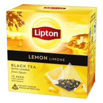 Lipton Чай черный с лимоном в пирамидках 20 пакетиков
