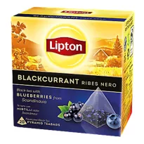 Lipton Чай черный с черной смородиной в пирамидках 20 пакетиков