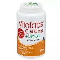 Vitatabs C 500 мг + Цинк Витамины Ягодный Вкус 100табл./160г 
