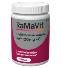 Пищевая добавка Bioteekki Ramavit с железом, 100 мг, 60 таблеток 

