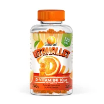 Sana-sol Vitanallet D-Vitamiini Appelsiini 10 µg 120 kpl - Päiväys 12/2026